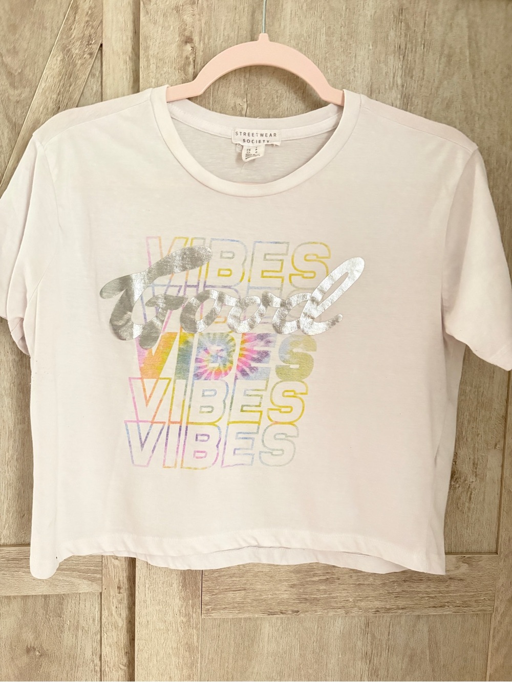 Streetwear Society “Good Vibes” Graphic Crop Tee | Small